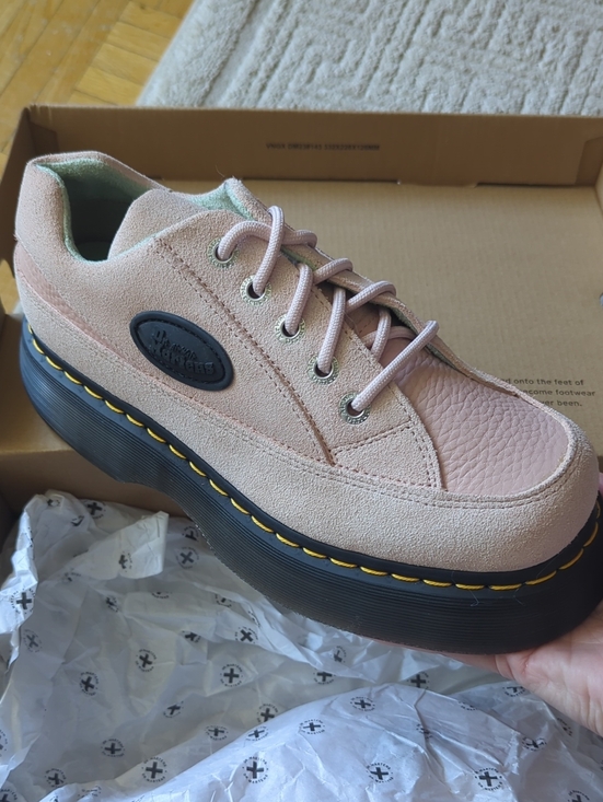 Dr. Martens Shoes - Doc Martens Buzz 5I Powder Pink Suede - Size 8